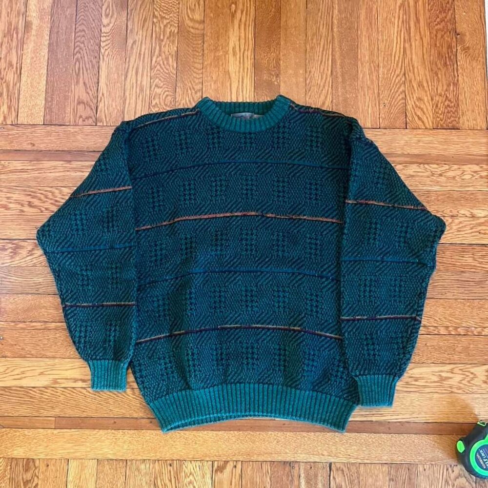 vintage etchings‎ pattern sweater